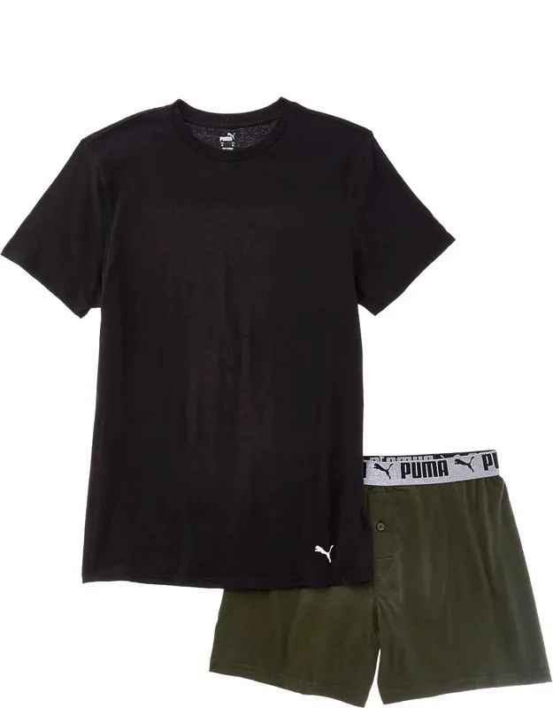 2pc Knit T-shirt & Boxer Set