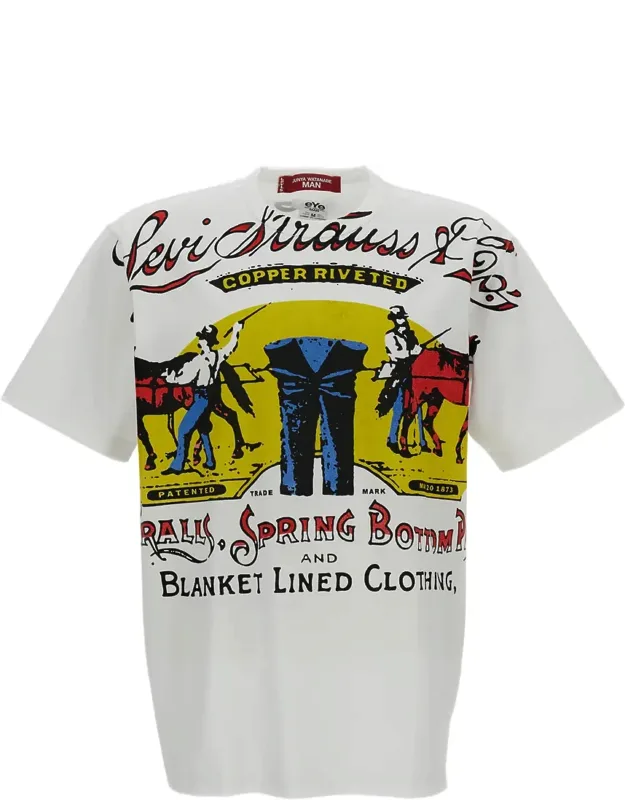 Eye Crew Neck Cotton T-shirt