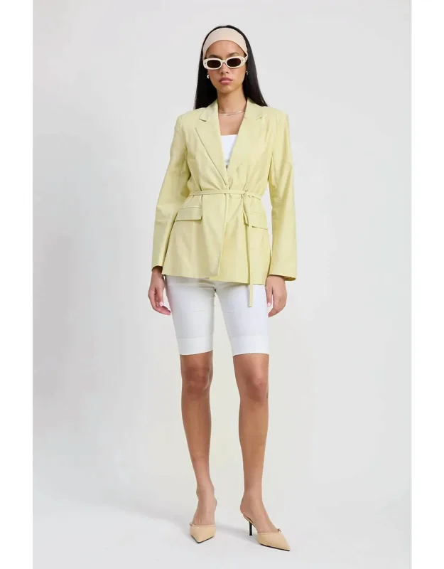 Self Belt Blazer