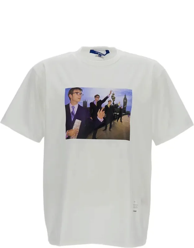 Printed Crew-neck Cotton T-shirt