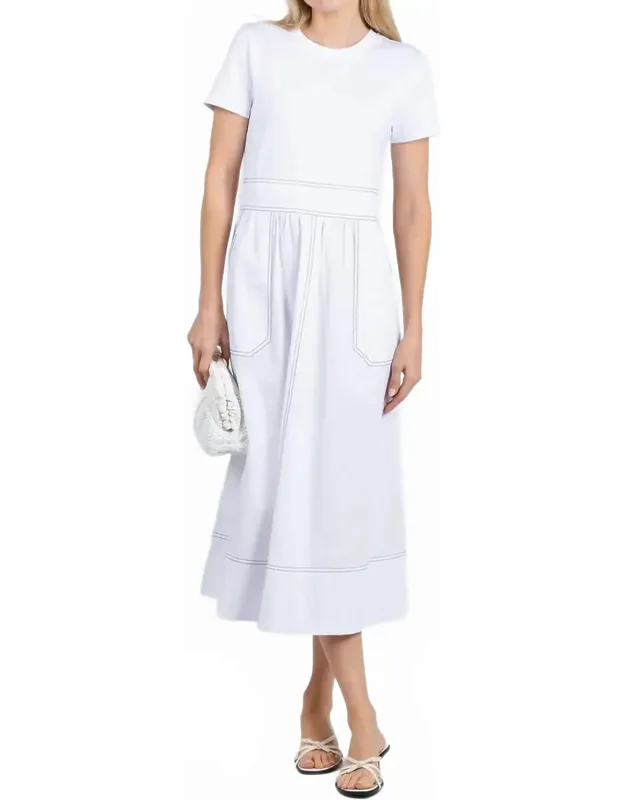 Knit Woven Combo Dress