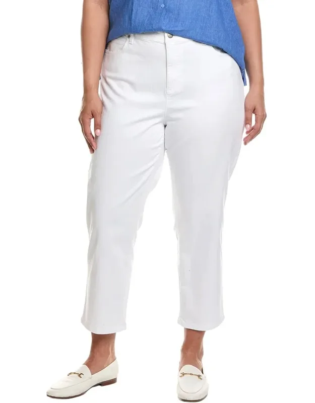 Plus Straight Cropped Jeans