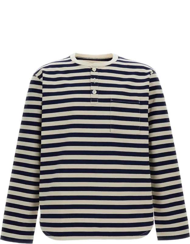 Striped Boxy Cotton T-shirt