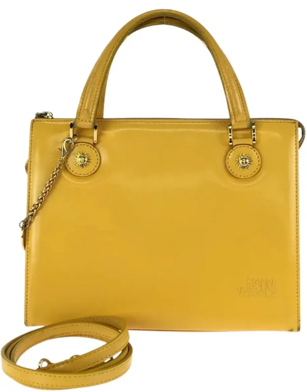 Leather Sunburst 2way Handbag