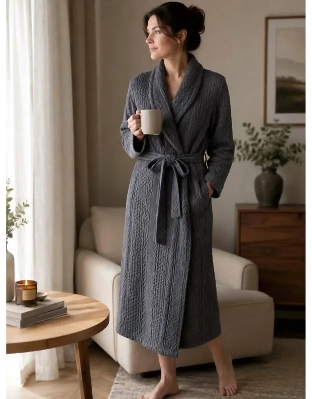 Cable Knit Robe