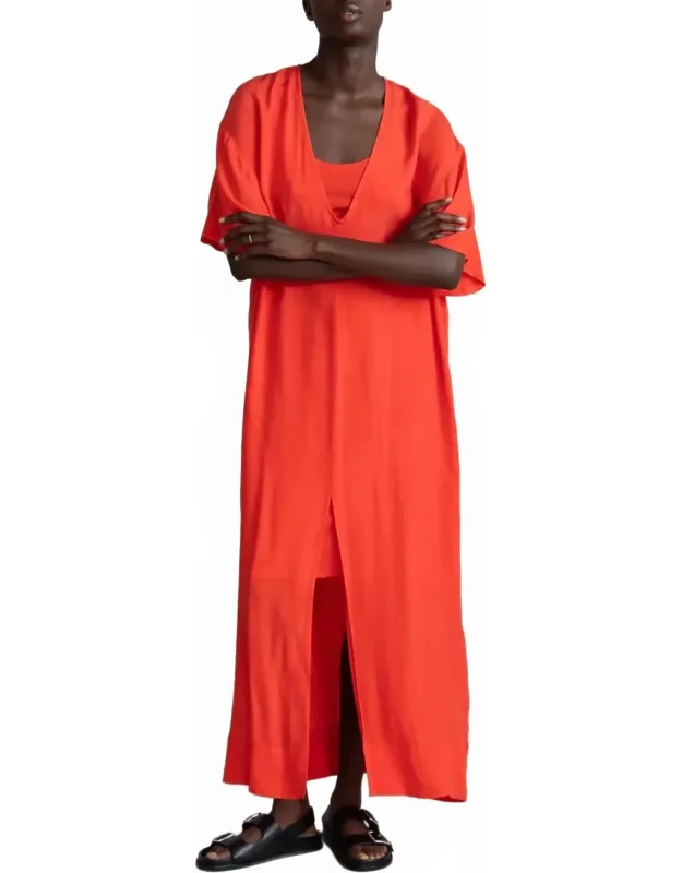 V-neck Maxi Dress