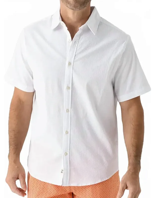 Seersucker Button-up Shirt