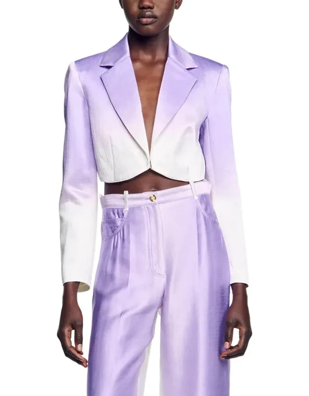 Linen-blend Blazer