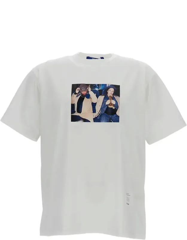 Printed Crew-neck Cotton T-shirt