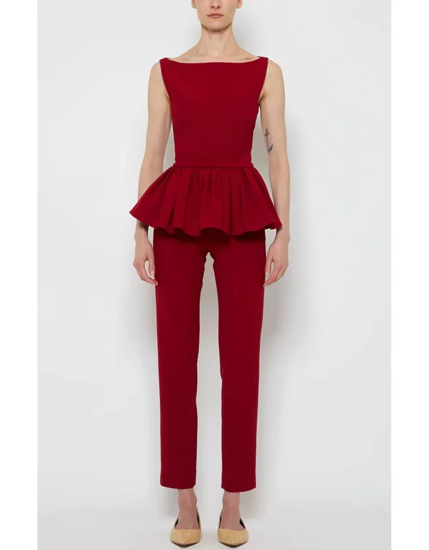 Peplum Square Neck Top