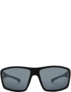 Polarized Smoke Mirror Wrap Sunglasses
