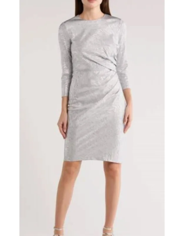 Pleated Sheath Dress
