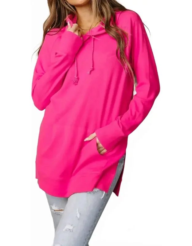 Side Slit Hoodie