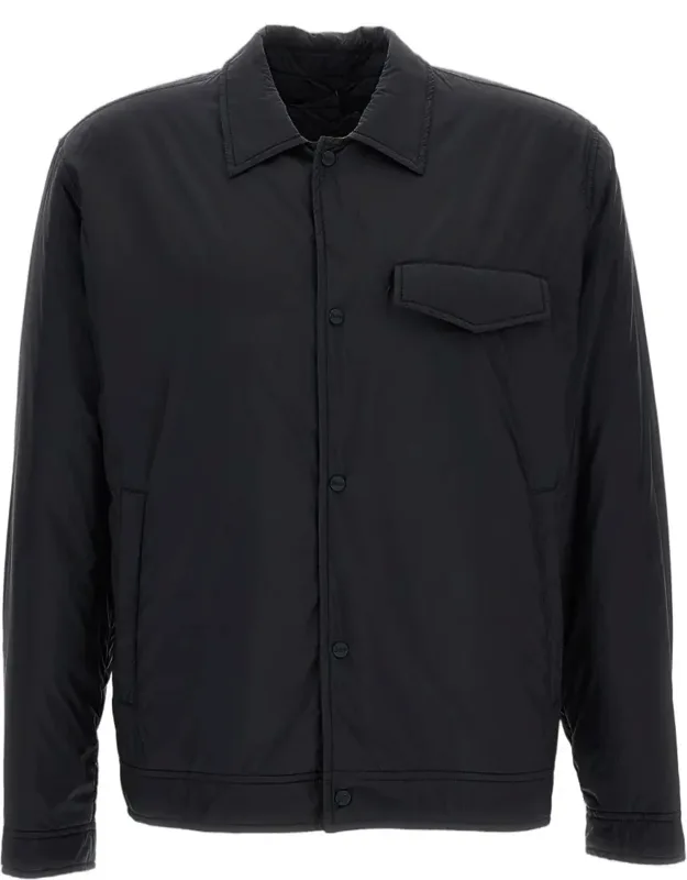 Boxy-cut Lightweight Overshirt With Structured Pockets