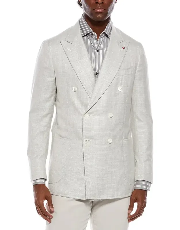 Wool, Silk, & Linen-blend Blazer