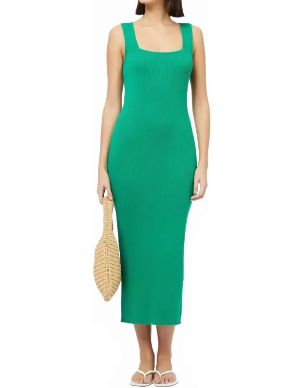 Square Neck Midi Dress