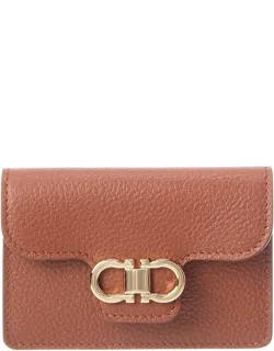 Gancini Leather Card Holder