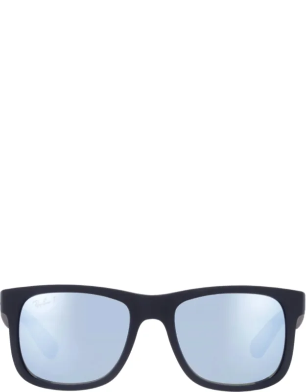 Justin Classic Green Mirror Silver Polarized Square Sunglasses