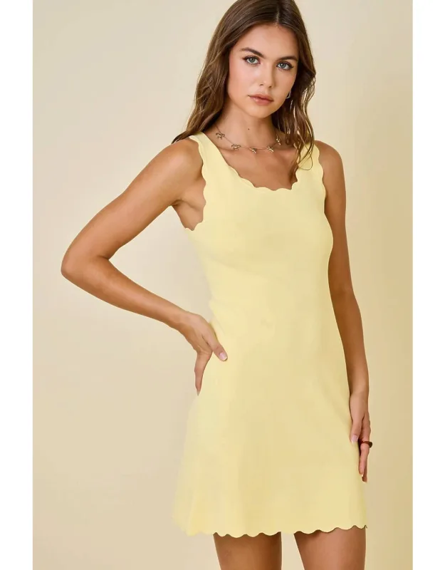 Scallop Knit Dress