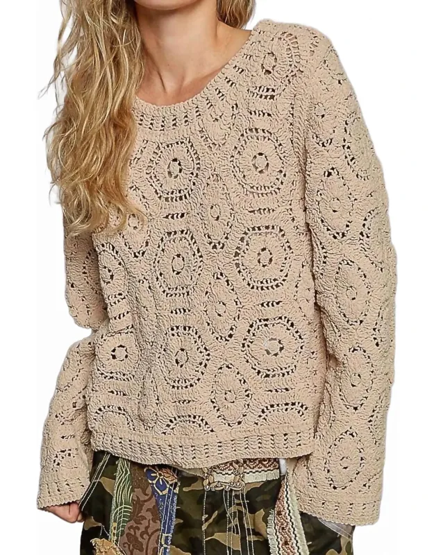 Crochet Knit Sweater
