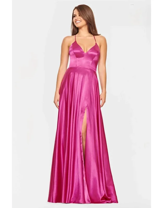 Lace Up Back Maxi Dress