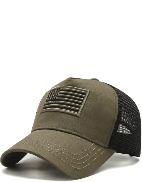 American Flag Trucker Hat