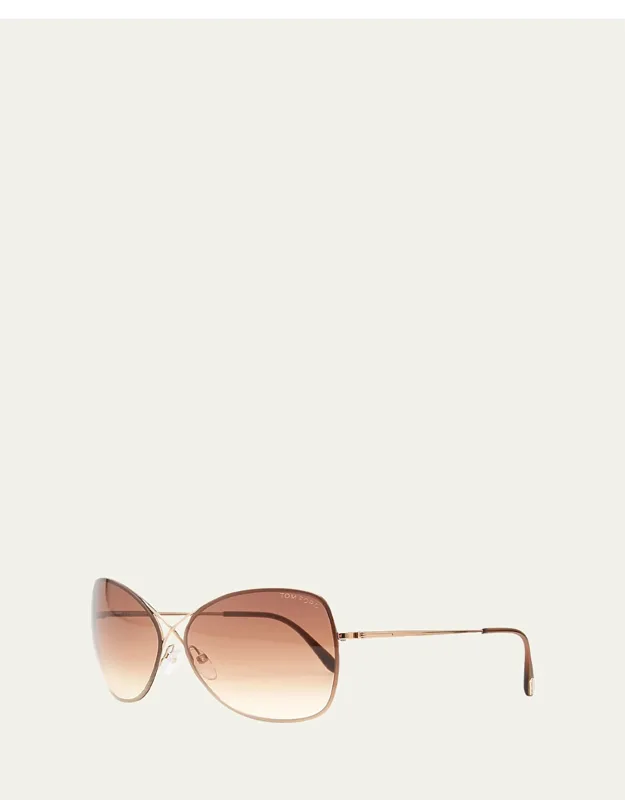 Colette Metal-frame Butterfly Sunglass