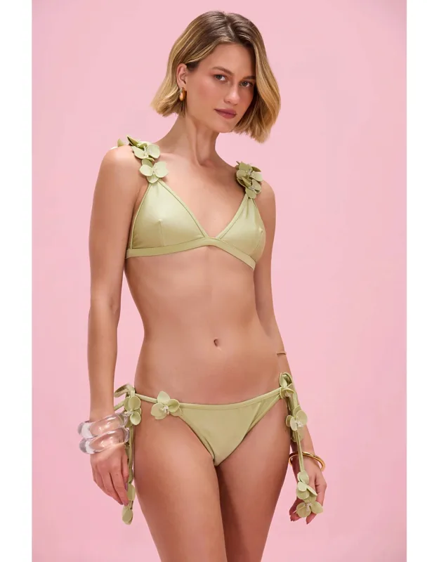 Petal Sheen Floral Bikini Bottom
