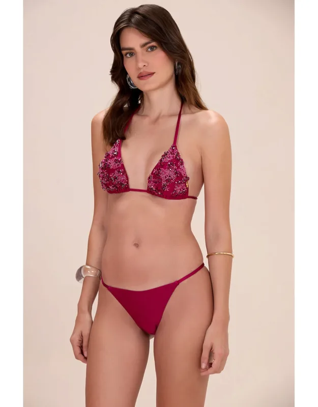 Petal Sheen String Bikini Bottom