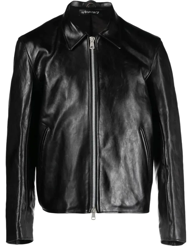 Mini Leather Zipped Jacket