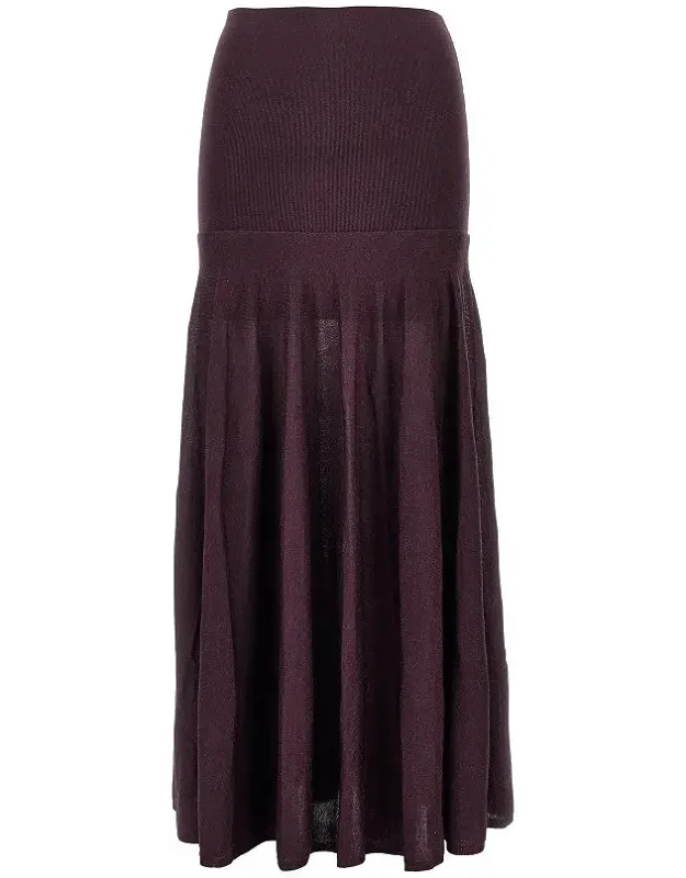 Knitted Long Skirt