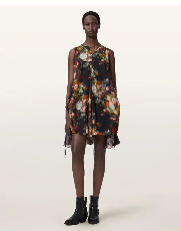 Relaxed Fit Floral Mini Dress