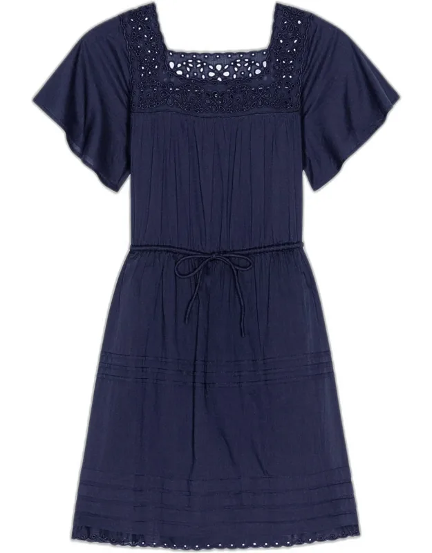 Cotton Voile Mini Dress