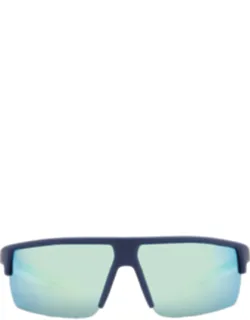 Polarized Green Mirror Wrap Sunglasses