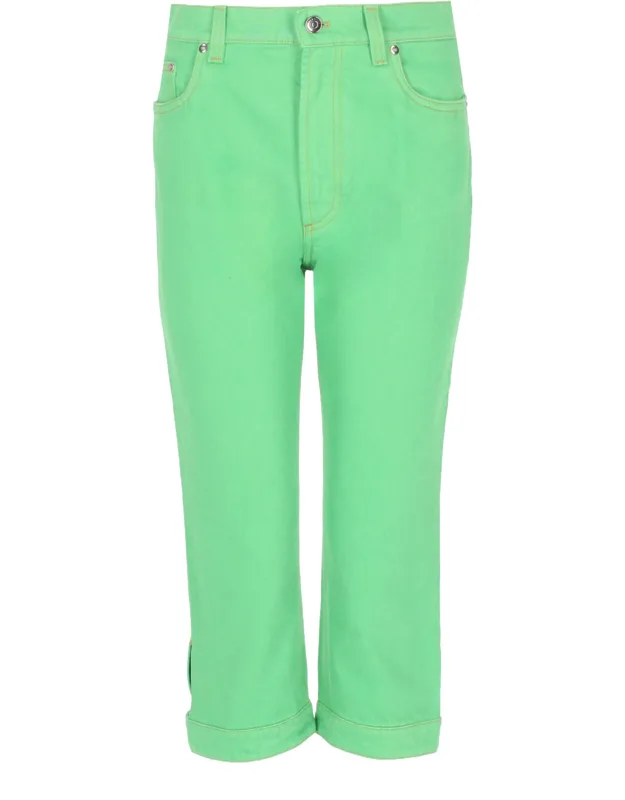 Jeans "capri" With Medusa Patch