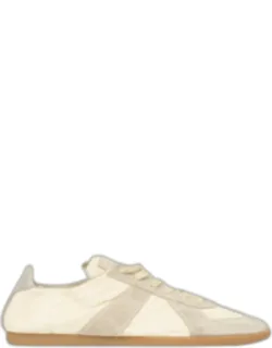 Replica Napa Leather And Suede Low-top Sneakers