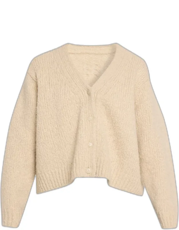 Lorana Wool-cashmere V-neck Cardigan