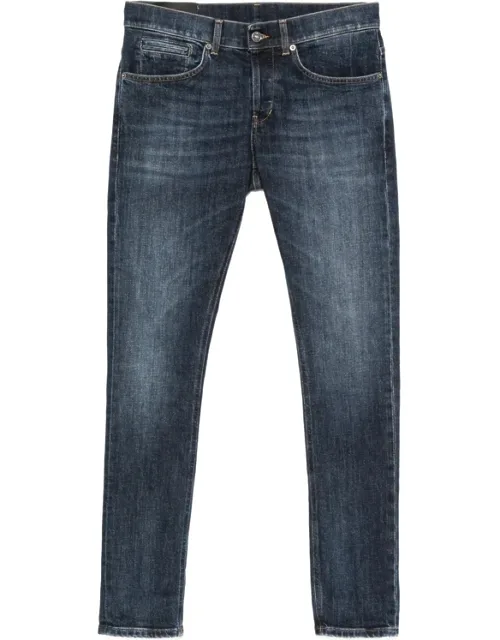 Faded Whiskered Jeans