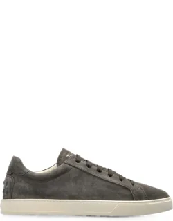 Suede Logo-embossed Sneakers