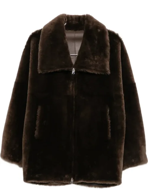 Zip-up Shearling Jacket