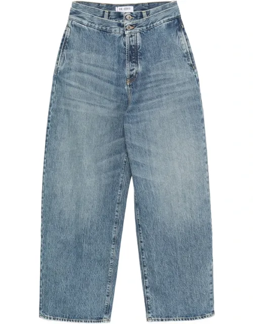 Layered-waistband Jeans