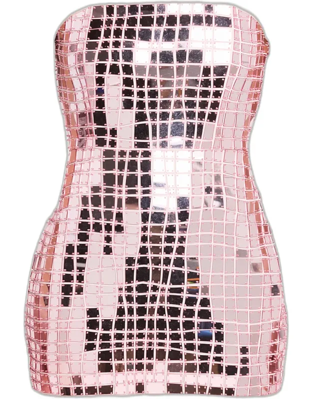 Kaleido Strapless Mini Dress