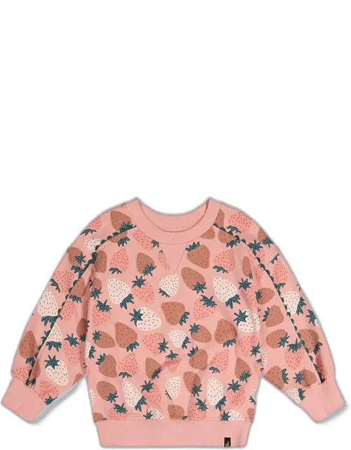 Sweatshirt With Strawberry Print