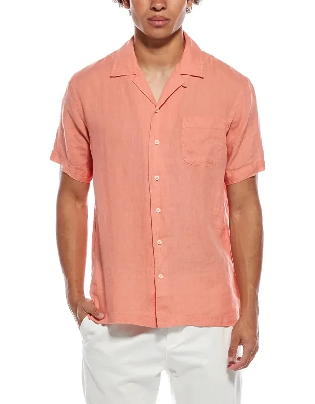 Solid Linen Camp Shirt