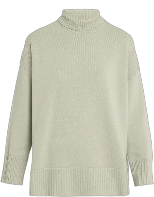 Chine 3-ply Cashmere Stand-collar Sweater