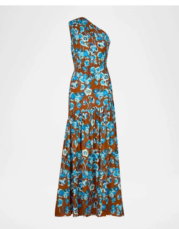 Floral Drop-waist Maxi Dress