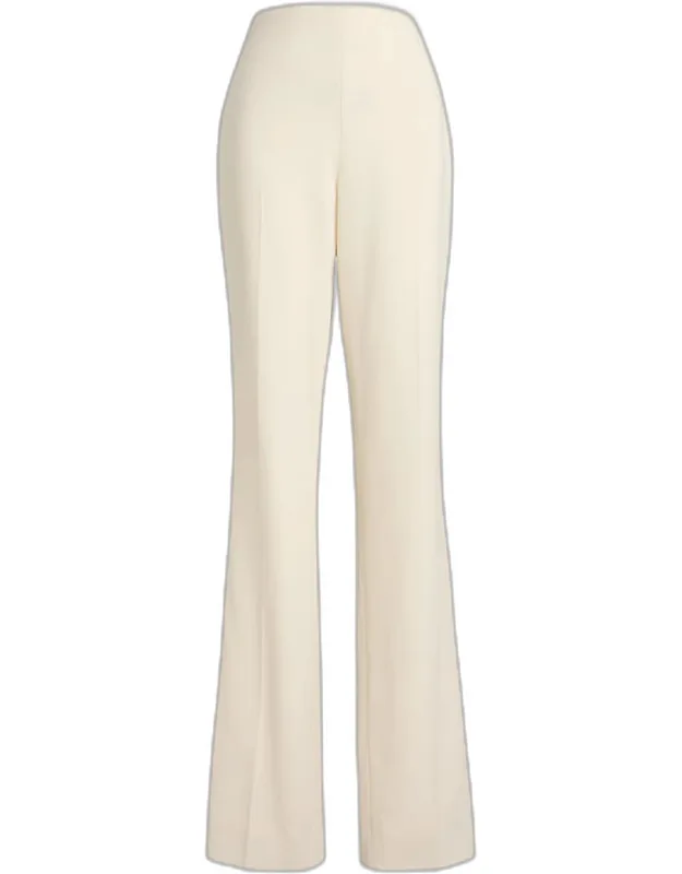 Alandra Wool Crepe Straight-leg Pants