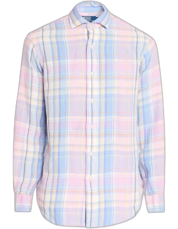 Multicolor Plaid Oxford Sport Shirt