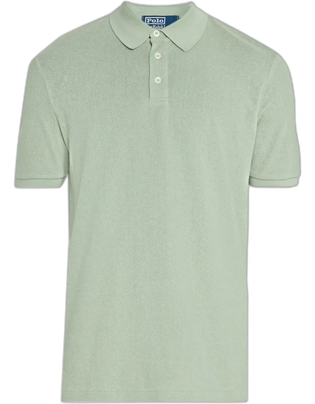 Pointelle Jersey Cotton Polo Shirt