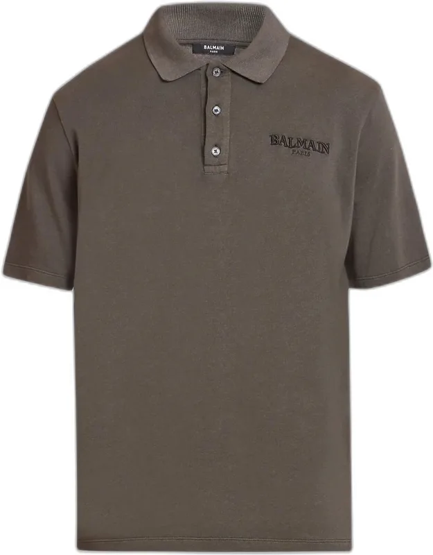 Cotton Vintage Embroidered Polo Shirt